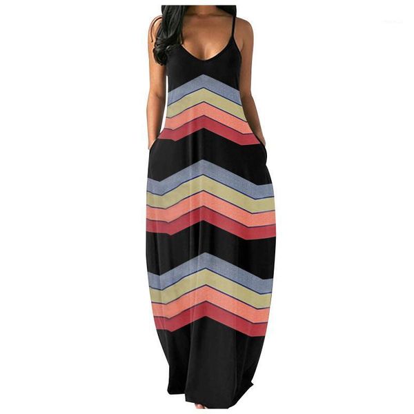 vacation style summer dress women loose sleeveless splicing stripe print female streetwear side high split vestido casual dresses, Black;gray
vacation style summer dress women loose sleeveless splicing stripe print female streetwear side high split vestido casual dresses, Black;gray