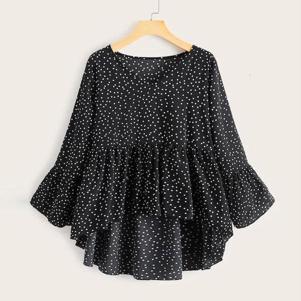women's blouses & shirts womail polka dot print women blouse butterfly sleeve loose v-neck peplum shirt fashion long ruffles, White
women's blouses & shirts womail polka dot print women blouse butterfly sleeve loose v-neck peplum shirt fashion long ruffles, White