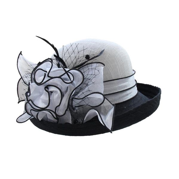stingy brim hats british lady deby race fedora hat summer elegant flower linen sun cap women vaction curl brimmed cloche, Blue;gray
stingy brim hats british lady deby race fedora hat summer elegant flower linen sun cap women vaction curl brimmed cloche, Blue;gray