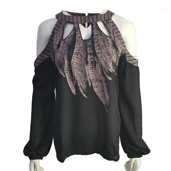 women's blouses & shirts noenname_null autumn o-neck long sleeve women printing blouse off shoulder chiffon shirt fashion strapless top, White
women's blouses & shirts noenname_null autumn o-neck long sleeve women printing blouse off shoulder chiffon shirt fashion strapless top, White