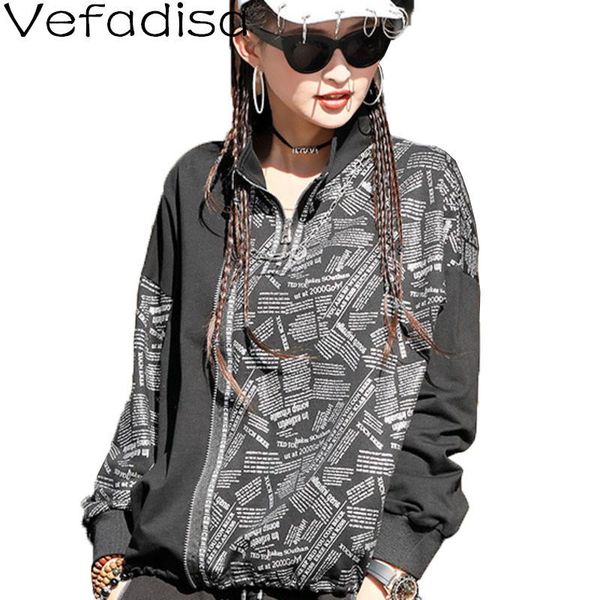 vefadisa zipper decoration letter print women sweatshirt 2021 spring stitching color pullover coat patchwork qyf5040 women's hoodies &, Black
vefadisa zipper decoration letter print women sweatshirt 2021 spring stitching color pullover coat patchwork qyf5040 women's hoodies &, Black