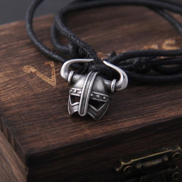 pendant necklaces never fade viking helmet necklace with adjustable cotton chain as men gift and wooden box, Silver
pendant necklaces never fade viking helmet necklace with adjustable cotton chain as men gift and wooden box, Silver