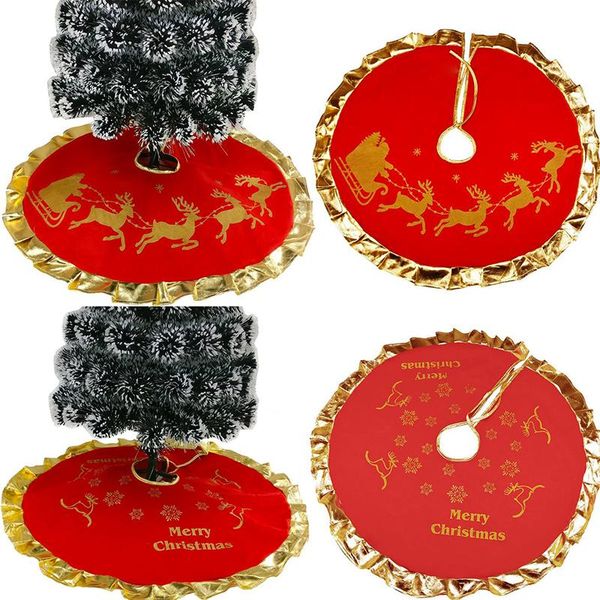 christmas decorations 90cm merry tree skirt base elk snowflake round red gold floor mat cover xmas ornament year home office party decor
christmas decorations 90cm merry tree skirt base elk snowflake round red gold floor mat cover xmas ornament year home office party decor