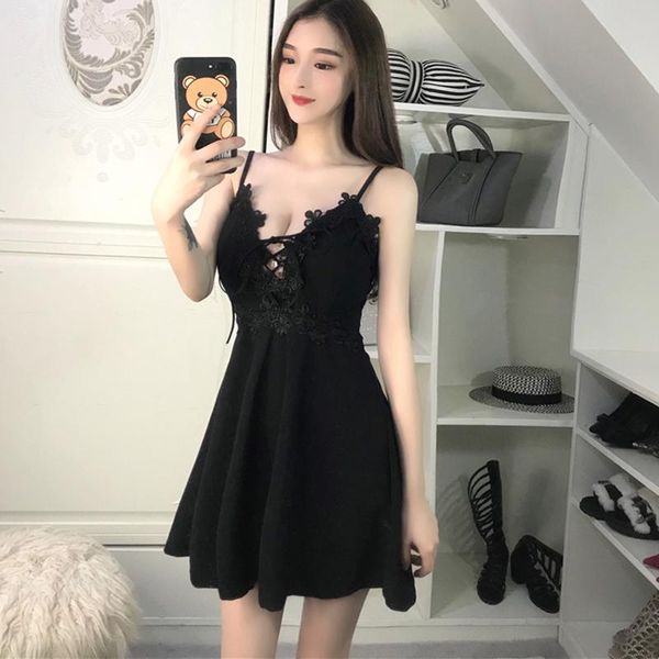 casual dresses women's clothing spaghetti strap low-cut backless a-line mini-dress evening party club high waist black summer, Black;gray
casual dresses women's clothing spaghetti strap low-cut backless a-line mini-dress evening party club high waist black summer, Black;gray