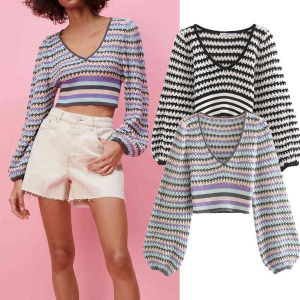 women's sweaters 2021 spring and autumn women stripe print short knitting sweater coat single breasted knitted pullover casual eu1, White;black
women's sweaters 2021 spring and autumn women stripe print short knitting sweater coat single breasted knitted pullover casual eu1, White;black
