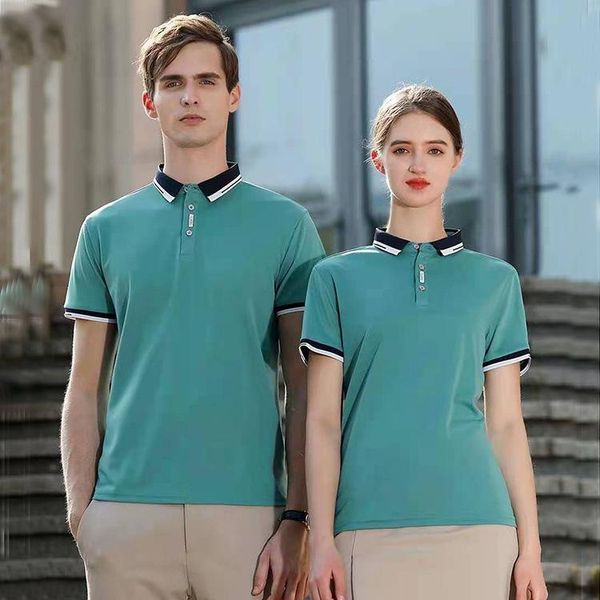 men's polos 2021 spot jacquard shirt custom work clothes summer lapel short-sleeved class printed logo, White;black
men's polos 2021 spot jacquard shirt custom work clothes summer lapel short-sleeved class printed logo, White;black