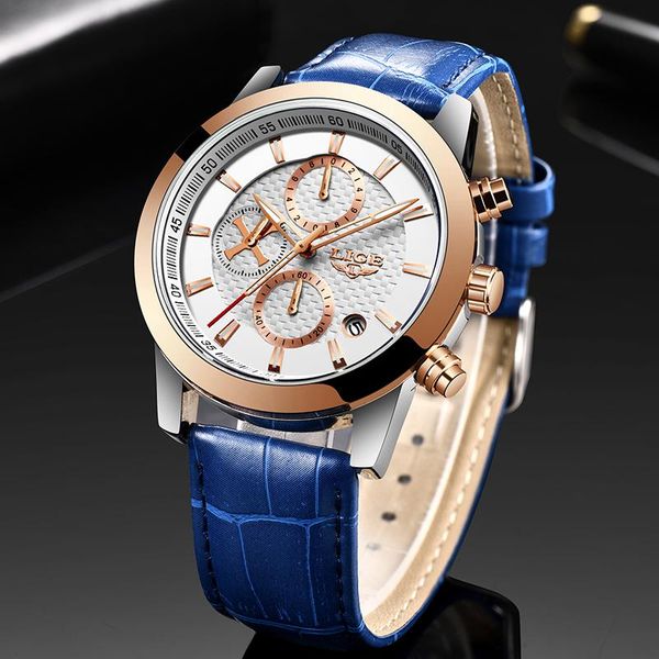 wristwatches 2021 fashion mens watches lige analog quartz wristwatch 30m waterproof chronograph sports date leather montre homme, Slivery;brown 
wristwatches 2021 fashion mens watches lige analog quartz wristwatch 30m waterproof chronograph sports date leather montre homme, Slivery;brown