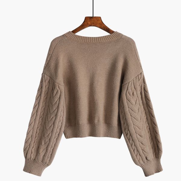 women's sweaters beautiful female sweater vintage torsion turtleneck v solid colors combining daily autumn cropped knitting my0j, White;black
women's sweaters beautiful female sweater vintage torsion turtleneck v solid colors combining daily autumn cropped knitting my0j, White;black