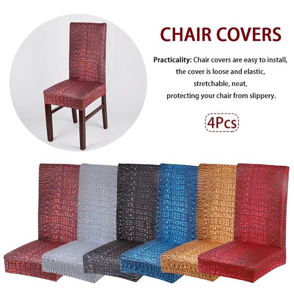 4pcs wedding decoration chair cover home living room stretch removable universal washable crocodile pattern slipcover anti dust covers
4pcs wedding decoration chair cover home living room stretch removable universal washable crocodile pattern slipcover anti dust covers
