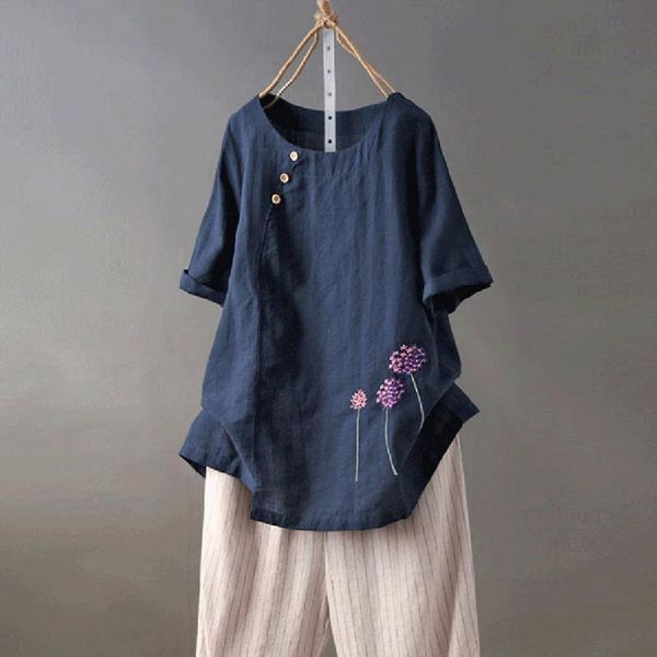women's t-shirt linen boho shirt women cotton solid kaftan ladies plus size baggy tee vintage short sleeve elegant d1, White
women's t-shirt linen boho shirt women cotton solid kaftan ladies plus size baggy tee vintage short sleeve elegant d1, White
