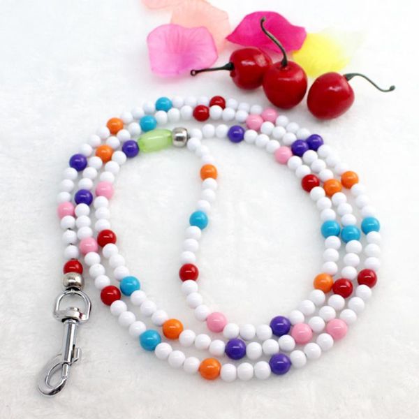 dog collars & leashes pet pearl leash cat chain leads for small medium acrylic outdoor safety walking running training
dog collars & leashes pet pearl leash cat chain leads for small medium acrylic outdoor safety walking running training