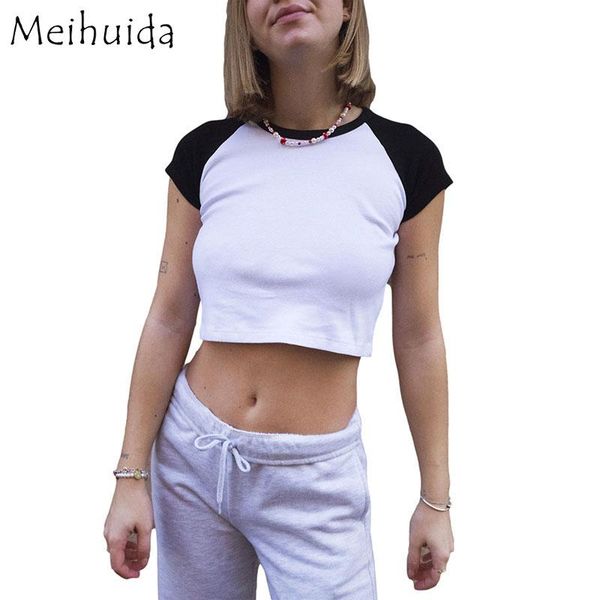 women's t-shirt women summer t-shirts crop adults casual color block short sleeve round neck clothes for female ladies, White
women's t-shirt women summer t-shirts crop adults casual color block short sleeve round neck clothes for female ladies, White