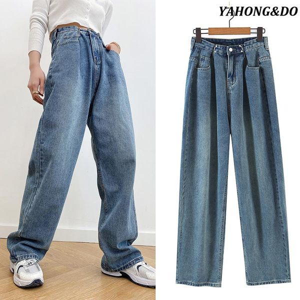 women 2021 fashion side pockets blue wide leg jeans vintage high waist zipper denim female long trousers women's
women 2021 fashion side pockets blue wide leg jeans vintage high waist zipper denim female long trousers women's