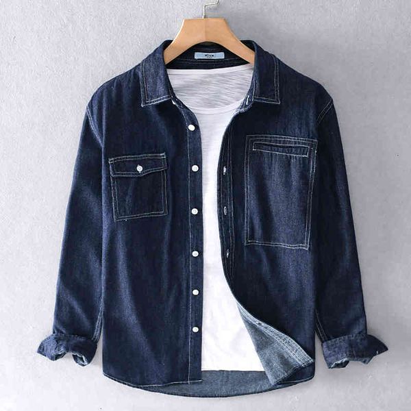 men's t-shirts japanese style long-sleeved casual shirt loose trendy for men cotton blue denim shirts male chemise camisa x47x, White;black
men's t-shirts japanese style long-sleeved casual shirt loose trendy for men cotton blue denim shirts male chemise camisa x47x, White;black