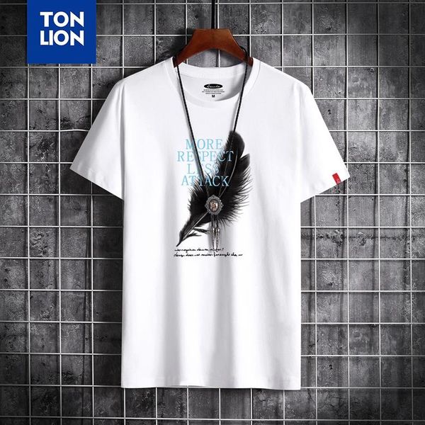 men's t-shirts 5 colors large size t shirts round neck feather alphabet print tshirt preppy style 2021 brand drop ol, White;black
men's t-shirts 5 colors large size t shirts round neck feather alphabet print tshirt preppy style 2021 brand drop ol, White;black