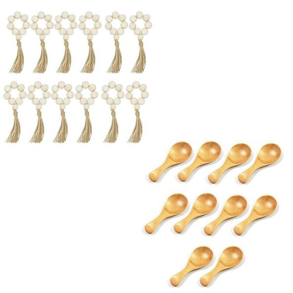 pcs wooden salt spoon, mini tableware teaspoon & 12pcs wood bead napkin rings
pcs wooden salt spoon, mini tableware teaspoon & 12pcs wood bead napkin rings
