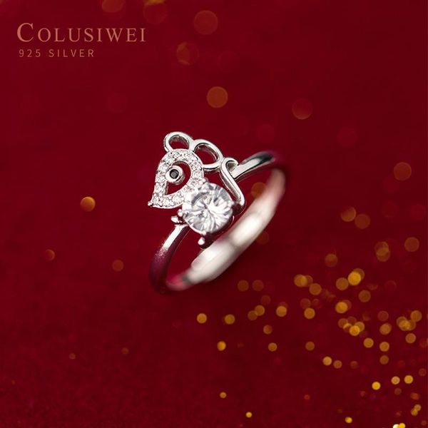 cluster rings colusiwei lovely mouse finger for women genuine 925 sterling silver animal adjustable band party female jewelry, Golden;silver 
cluster rings colusiwei lovely mouse finger for women genuine 925 sterling silver animal adjustable band party female jewelry, Golden;silver