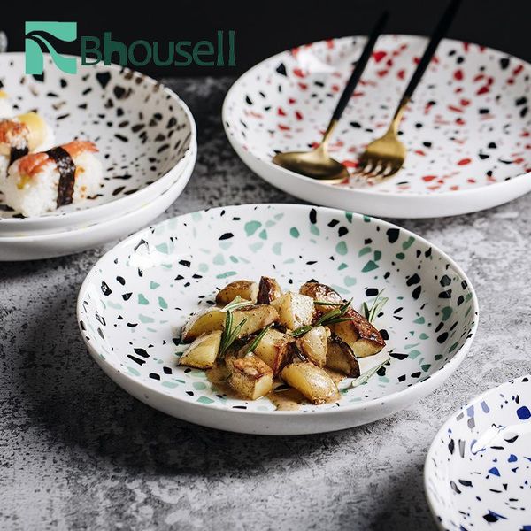 dishes & plates 8 inch nordic style plate ceramic pasta tableware western cuisine main course simple decoration terrazzo kitchen supplies
dishes & plates 8 inch nordic style plate ceramic pasta tableware western cuisine main course simple decoration terrazzo kitchen supplies