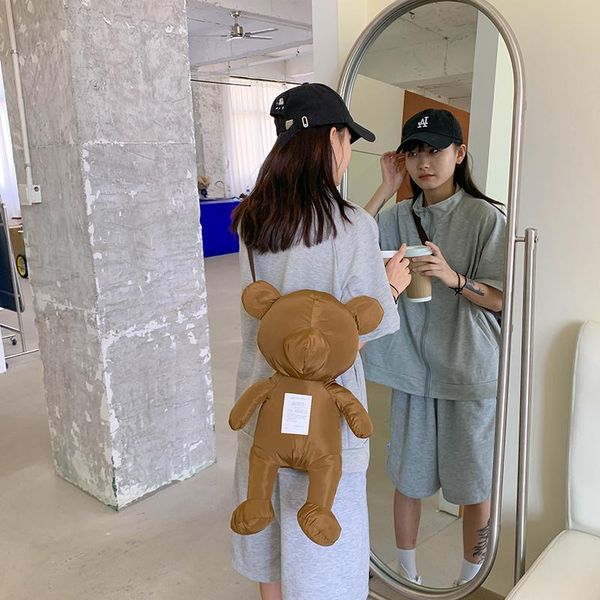 cross body original aizatly japanese style ins brown bear doll shoulder bag korean cartoon funny baby cute messenger
cross body original aizatly japanese style ins brown bear doll shoulder bag korean cartoon funny baby cute messenger