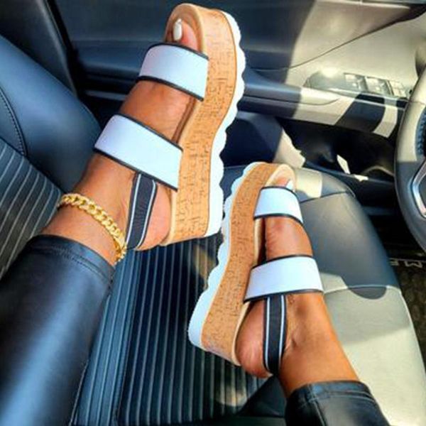 sandals 2021 women gladiator wedges female platform elastic band summer slip on shoes ladies casual footwear plus size, Black
sandals 2021 women gladiator wedges female platform elastic band summer slip on shoes ladies casual footwear plus size, Black