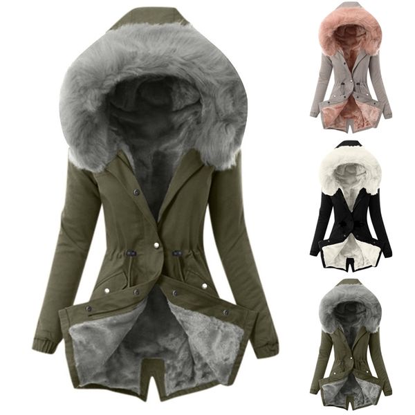 winter warm parka women coat ladies fur lining coat womens winter warm thick long jackets hooded overcoat for women clothing 211109, Black;brown
winter warm parka women coat ladies fur lining coat womens winter warm thick long jackets hooded overcoat for women clothing 211109, Black;brown