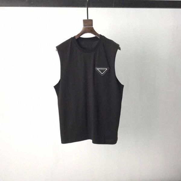fashion outlet 21ss chrome fengchao brand summer pra triangle letter round neck simple casual sleeveless vest men's and women's sw, White
fashion outlet 21ss chrome fengchao brand summer pra triangle letter round neck simple casual sleeveless vest men's and women's sw, White