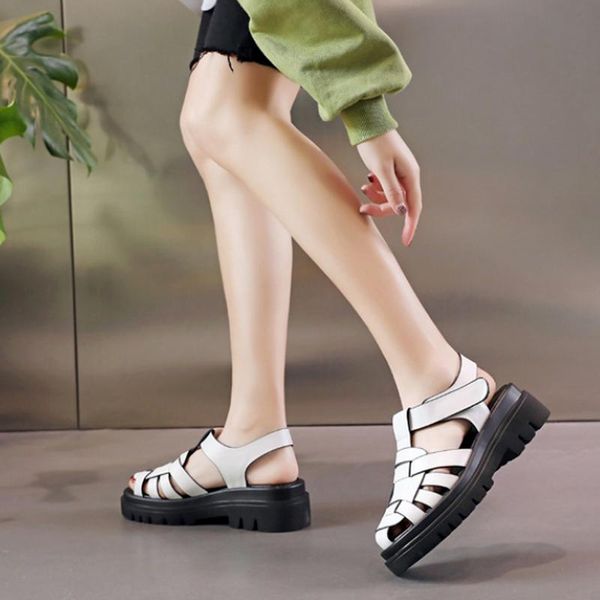 sandals thick-soled wedge leather mid-heel shoes t-shaped round toe women's buckle summer black style
sandals thick-soled wedge leather mid-heel shoes t-shaped round toe women's buckle summer black style