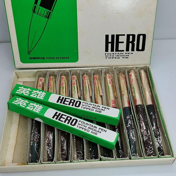 old stock rare vintage fountain pens hero 221 inventory in 1980s replace the refill, write smoothly, qualit
old stock rare vintage fountain pens hero 221 inventory in 1980s replace the refill, write smoothly, qualit