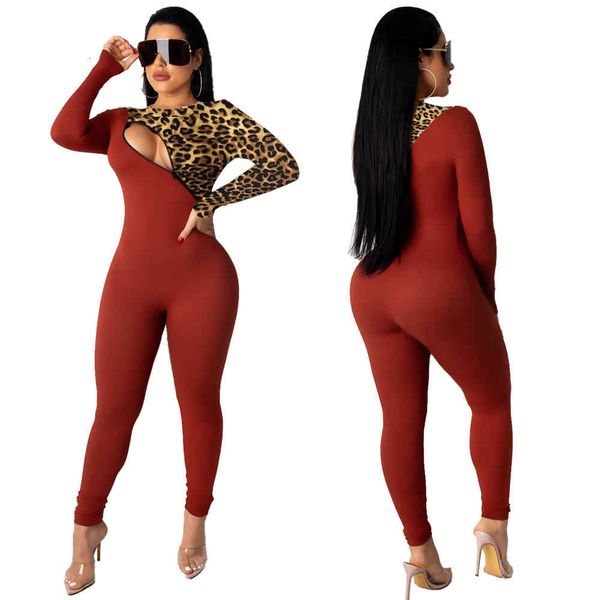 leopard printing ny jumpsuits hollow out bust stretchy long sleeves o neck tight rompers two colors panelled design, Black;white
leopard printing ny jumpsuits hollow out bust stretchy long sleeves o neck tight rompers two colors panelled design, Black;white