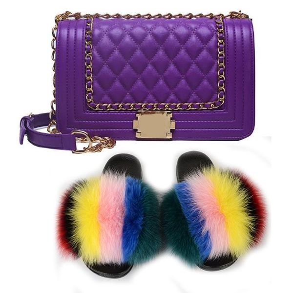 women shoes sunmmer real fur slides and jelly purses sets furry snug falts slippers with bags extra fluffy luxury sandals, Black
women shoes sunmmer real fur slides and jelly purses sets furry snug falts slippers with bags extra fluffy luxury sandals, Black