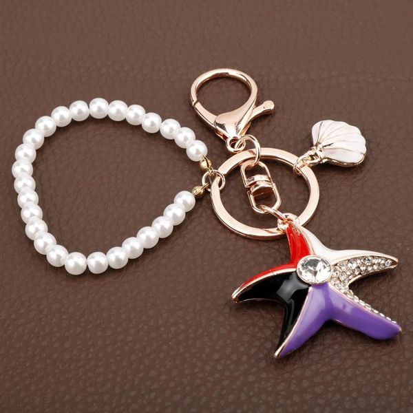keychains imitation pearls starfish shell charms key chains women purse jewelry keychain boutique handmade trinket buckle, Silver
keychains imitation pearls starfish shell charms key chains women purse jewelry keychain boutique handmade trinket buckle, Silver