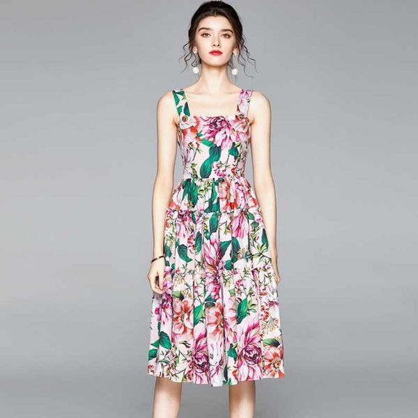 summer fashion designer women spaghetti strap floral print pink high waist maxi dress 210531, Black;gray
summer fashion designer women spaghetti strap floral print pink high waist maxi dress 210531, Black;gray