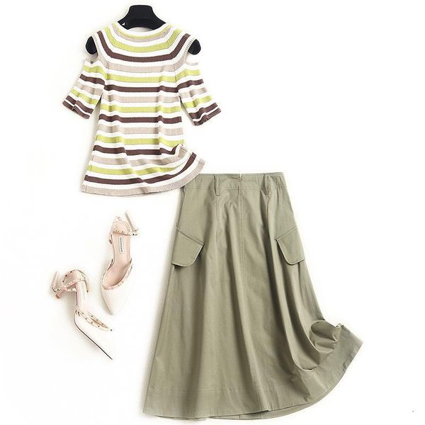women girls casual skirt two piece set spring summer cut out shouler short sleeve and a-line skirts suits green, White
women girls casual skirt two piece set spring summer cut out shouler short sleeve and a-line skirts suits green, White