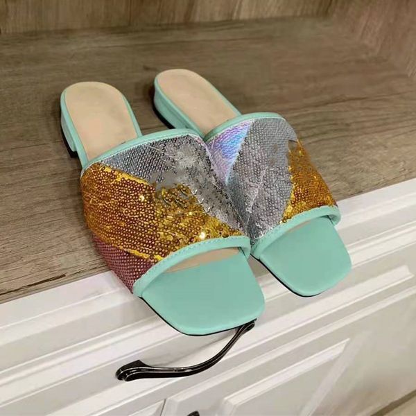 women sequin flat slipper outdoor letter printed silver mental designer lady square-toed rubber sole slide sandal, Black
women sequin flat slipper outdoor letter printed silver mental designer lady square-toed rubber sole slide sandal, Black