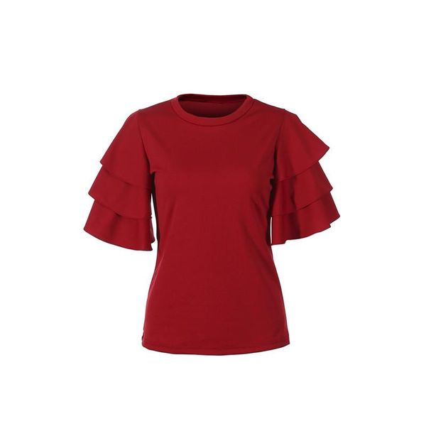 women's t-shirt women t-shirts pure color fashion butterfly short sleeve elegant female ladies o neck ruffles slim high street 2021, White
women's t-shirt women t-shirts pure color fashion butterfly short sleeve elegant female ladies o neck ruffles slim high street 2021, White