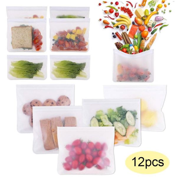 food savers & storage containers 12pcs reusable transparent stand up zipper bag leakproof er travel fresh lunch pouch
food savers & storage containers 12pcs reusable transparent stand up zipper bag leakproof er travel fresh lunch pouch