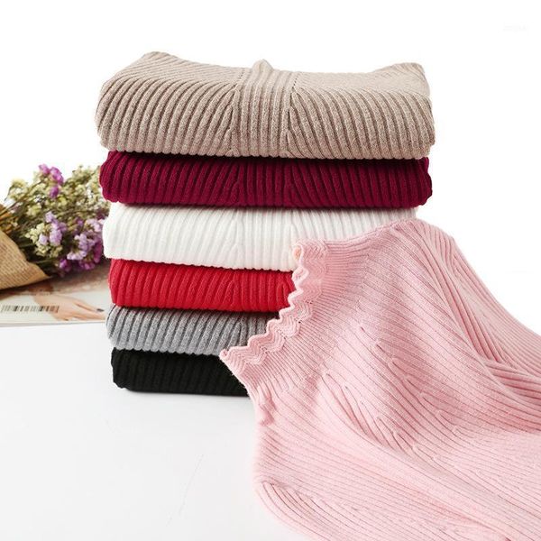 women's sweaters turtleneck long sleeve solid color sweater women fashion casual jacquard petal sleeves slim knit jumpers pullover spri, White;black
women's sweaters turtleneck long sleeve solid color sweater women fashion casual jacquard petal sleeves slim knit jumpers pullover spri, White;black