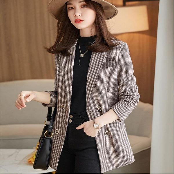 women's suits & blazers 2021 jacket double breasted pockrts loose coat ol styles fall jackets for women business blazer outwear top, White;black
women's suits & blazers 2021 jacket double breasted pockrts loose coat ol styles fall jackets for women business blazer outwear top, White;black