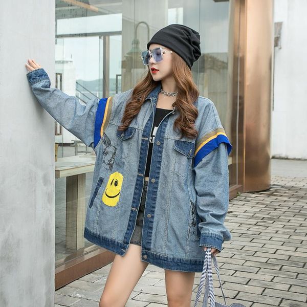 women's jackets bf design patchwork jeans coat women large size denim jacket turn down collar casual winter openstitch, Black;brown
women's jackets bf design patchwork jeans coat women large size denim jacket turn down collar casual winter openstitch, Black;brown