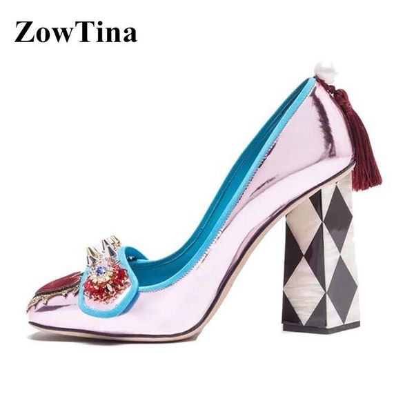 women square toe high heels genuine leather thick heel wedding shoes woman heart embroidered spike stiletto formal tassel pump dress, Black
women square toe high heels genuine leather thick heel wedding shoes woman heart embroidered spike stiletto formal tassel pump dress, Black