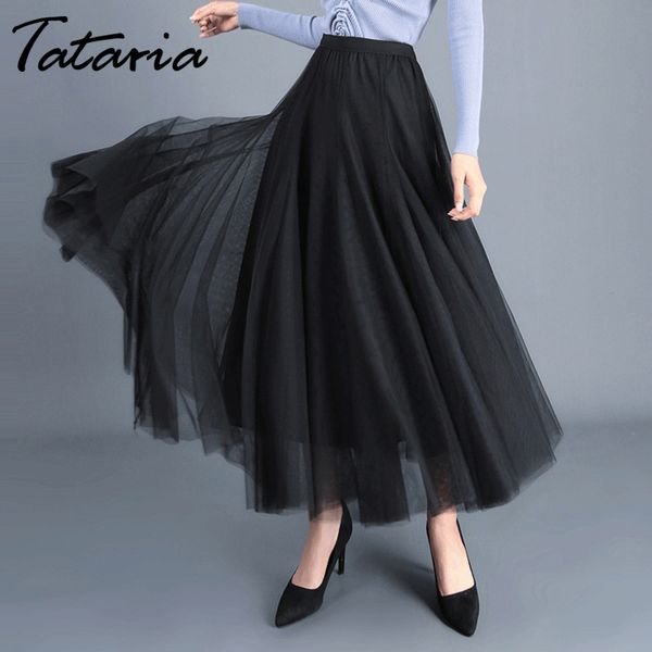 tataria women high waist a-line pleated ankle-length skirt casual elegant long vintage work stretchy office 210514, Black
tataria women high waist a-line pleated ankle-length skirt casual elegant long vintage work stretchy office 210514, Black