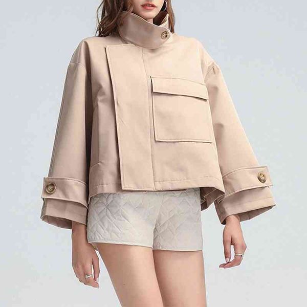 women's jackets nordic autumn and winter temperament stand-up collar single-breasted loose jacket 7o4s, Black;brown
women's jackets nordic autumn and winter temperament stand-up collar single-breasted loose jacket 7o4s, Black;brown