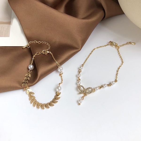 link, chain fashion jewelry beads bracelet selling metal charm golden plating simulated pearl for women, Black
link, chain fashion jewelry beads bracelet selling metal charm golden plating simulated pearl for women, Black