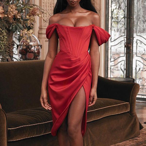 casual dresses stretch satin elegant dress women high split off shoulder summer strapless bodycon evening prom party vestido, Black;gray
casual dresses stretch satin elegant dress women high split off shoulder summer strapless bodycon evening prom party vestido, Black;gray