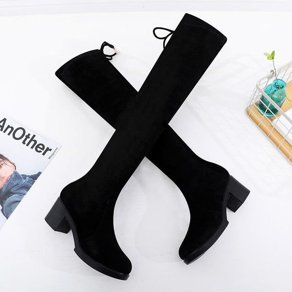 boots 2021 autumn and winter round head 40-43 yards long with knee elastic thick small size women, Black
boots 2021 autumn and winter round head 40-43 yards long with knee elastic thick small size women, Black