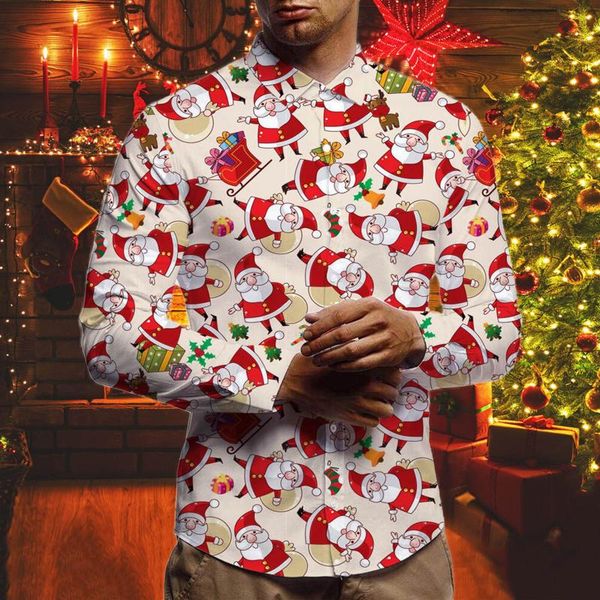 men's casual shirts men long sleeve shirt christmas banquet holiday printed fashion cartoon free, White;black
men's casual shirts men long sleeve shirt christmas banquet holiday printed fashion cartoon free, White;black