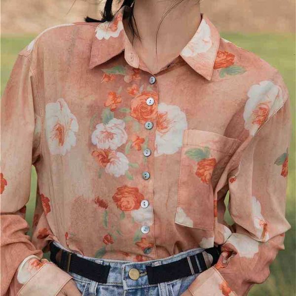 women's two piece pants tie dye floral long sleeve and blouse rose print orange button up shirt korean fashion fall women yrc3, White
women's two piece pants tie dye floral long sleeve and blouse rose print orange button up shirt korean fashion fall women yrc3, White