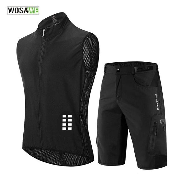 racing sets wosawe men's bike jersey set mtb bicycle short adjustable waist sleeveless cycling clothing vest shorts, Black;blue
racing sets wosawe men's bike jersey set mtb bicycle short adjustable waist sleeveless cycling clothing vest shorts, Black;blue