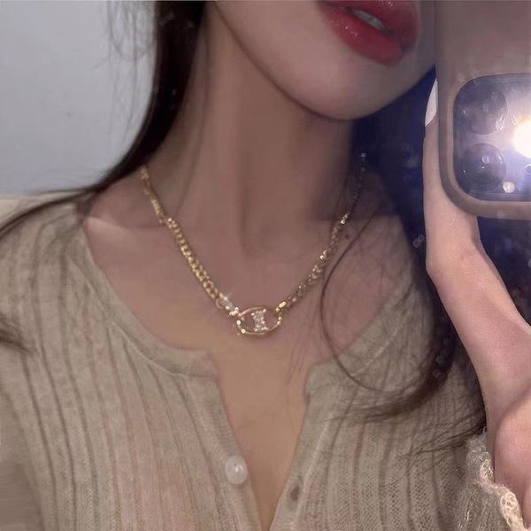 chains fashion french retro style baroque pearl tide contracted love pendant splicing choker chain for women, Silver
chains fashion french retro style baroque pearl tide contracted love pendant splicing choker chain for women, Silver