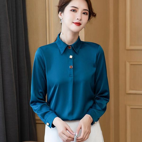 women's blouses & shirts satin silk shirt women blouse spring autumn fashion design button long sleeve office ladies work female cloth, White
women's blouses & shirts satin silk shirt women blouse spring autumn fashion design button long sleeve office ladies work female cloth, White